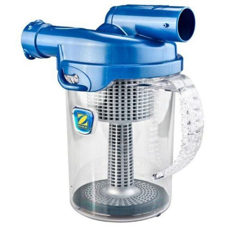 Zodiac CLC500 Cyclonic Leaf Catcher with 5-gallon capacity and clear plastic construction for professional pool contractors