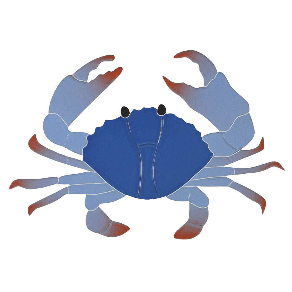 TILE FIGURE CRAB - BLUE 5" X 8" - CRABLUB