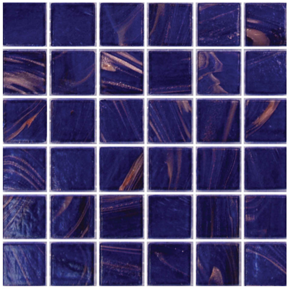 GLASS TILE - COBALT BLUE COPPER BLEND - CV42020B4