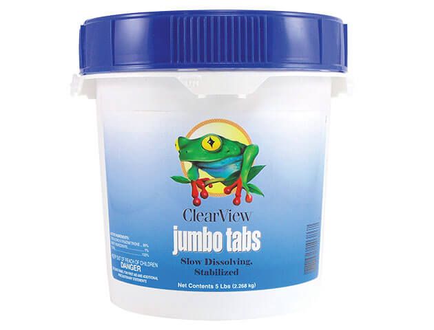 CLEARVIEW 3" JUMBO TAB  PAIL, 8 X 5 LBS - CVTL005