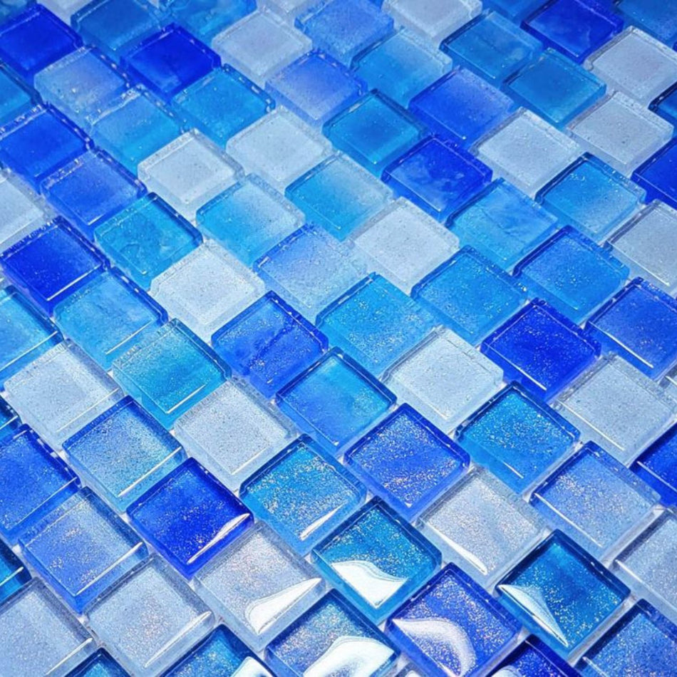 GLASS TILE SURF 1" X 1" - CW811B5