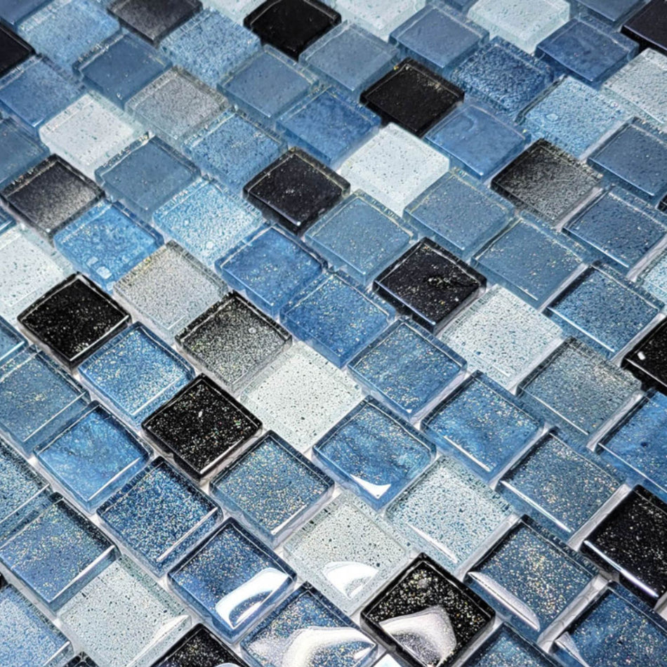 GLASS TILE LAGGON 1" X 1" - CW811K6