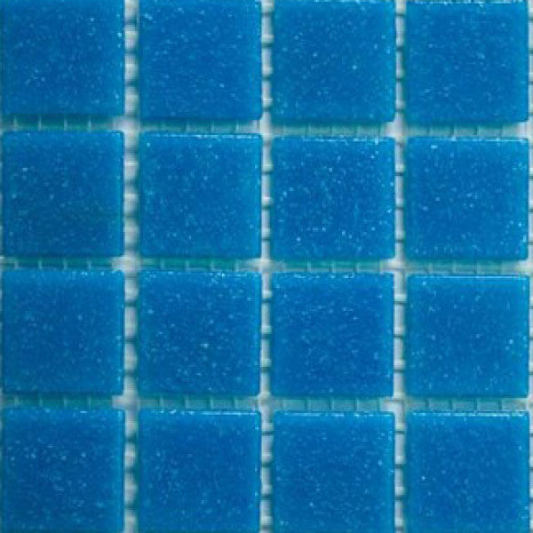 GLASS MOSAIC TILE 1" X 1" - LIGHT BLUE - DA304