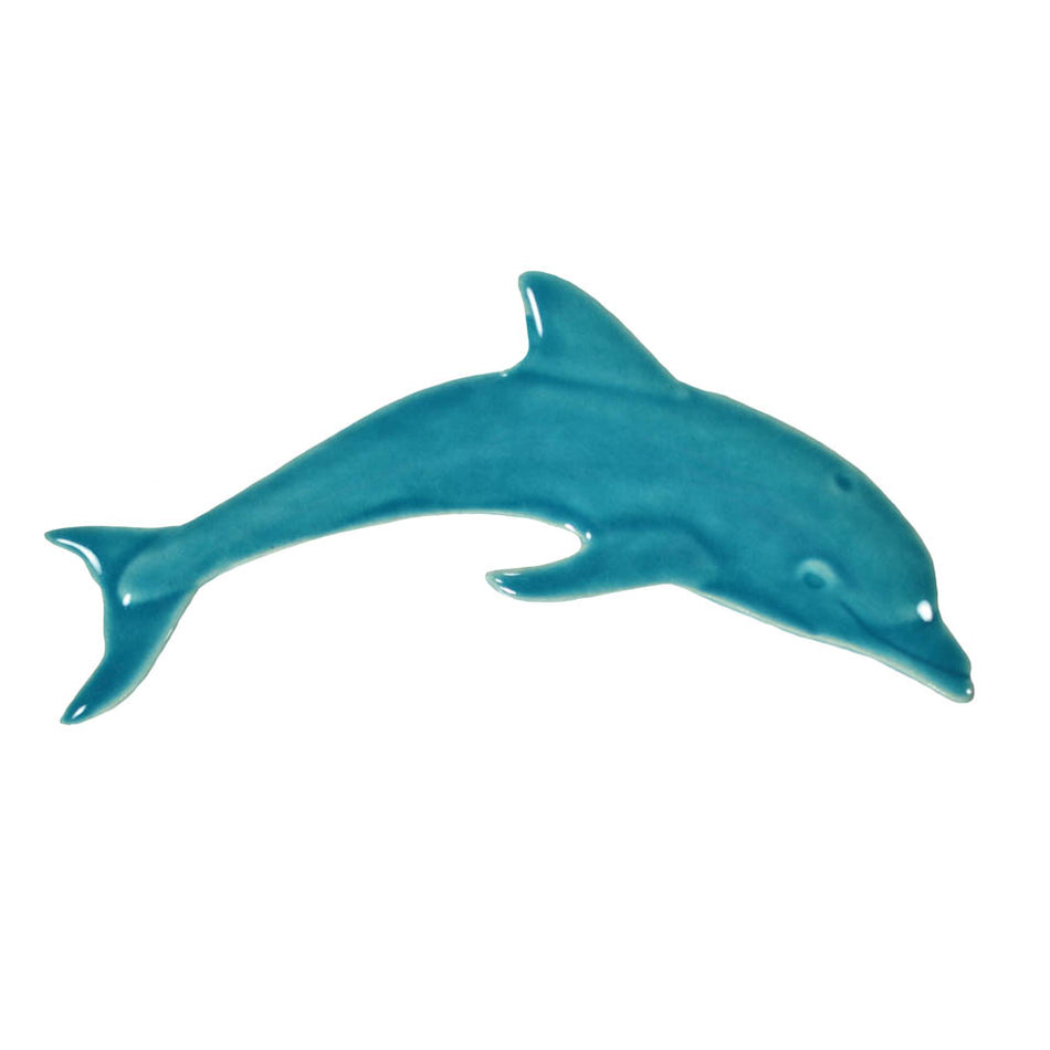 MINI DOLPHIN TILE FIGURE - AQUA 6" - DMIAQURB