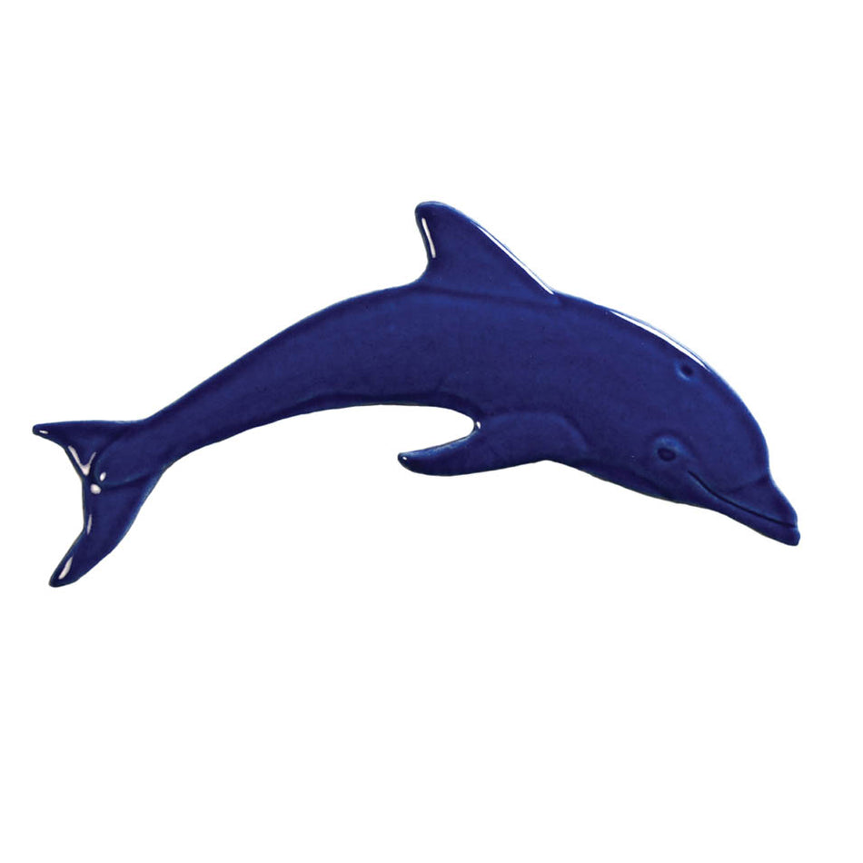 MINI DOLPHIN TILE FIGURE - DARK BLUE 6" - DMIDBLRB