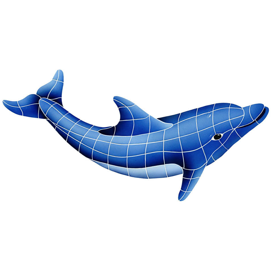 DOLPHIN RIGHT TILE FIGURE 20" X 40" - DOLBLURM