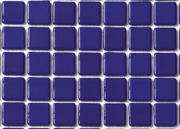 GLASS TILE DARK NAVY BLUE 1" X 1" - F2032