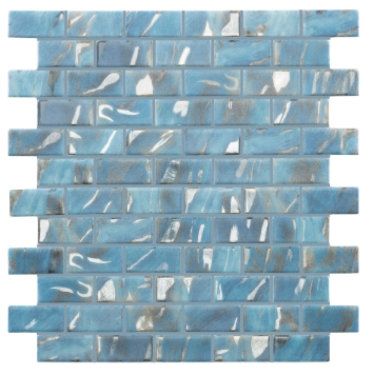 Oasis Royal 1.5x1.5 matte glass pool tile in deep royal blue for professional pool contractors and waterline applications
