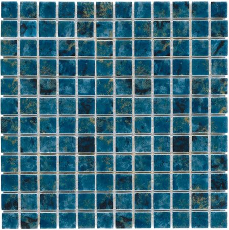 Alttoglass Abisal F7731 1x1 inch glass pool tile Elite Series mesh-backed sheets for professional pool contractors