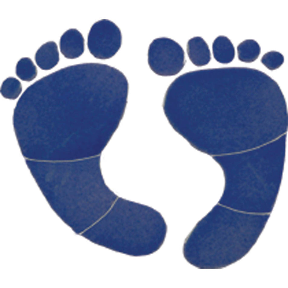 FOOTPRINTS TILE FIGURE - BLUE 6" X 6" - FPRBLUOS