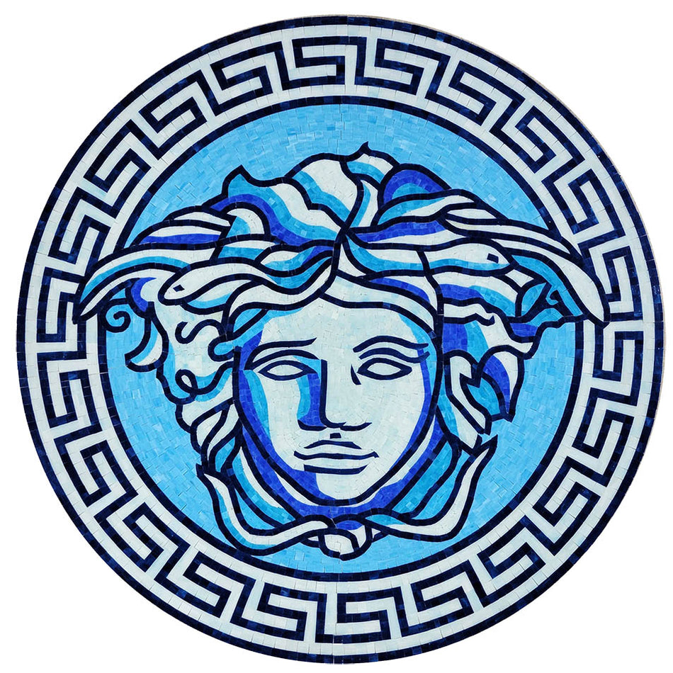 GLASS TILE GODDESS MEDALLION 60" X 60 - G-GDD