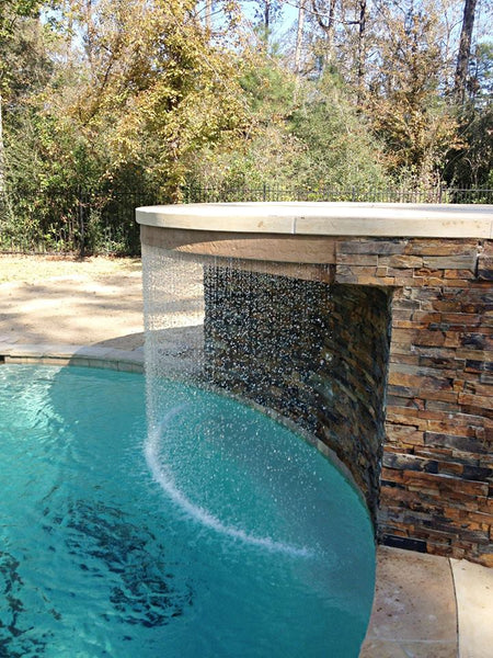 AquaStorm SSW 72 inch white pool nozzle system with 6 units and 9 inch spacing for commercial water features