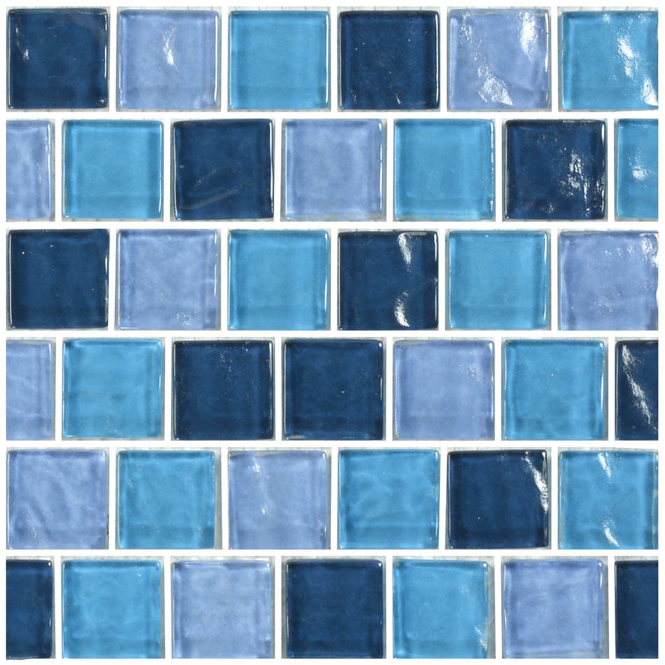 TURQUOISE BLEND 1"  X  1" TILE - GA62323T1