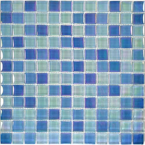 SKY BLUE BLEND 2" X 2" 12" X 12" TILE - GC84848B8