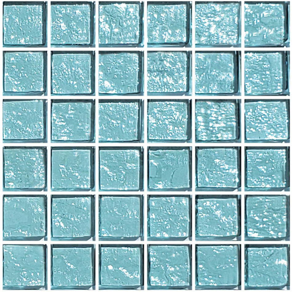 GLASS TILE AQUAMARINE 1" X 1" - GG82323T9