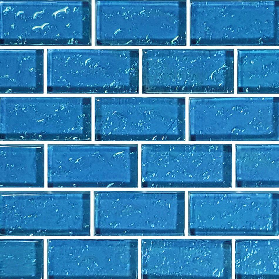 GLASS TILE - BLUE 1" X 2" - GG82348B17