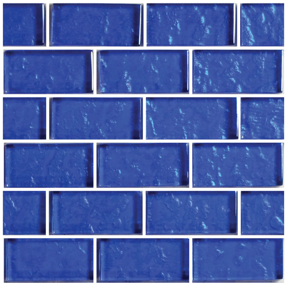 GLASS TILE - COBALT 1" X 2" - GG82348B19