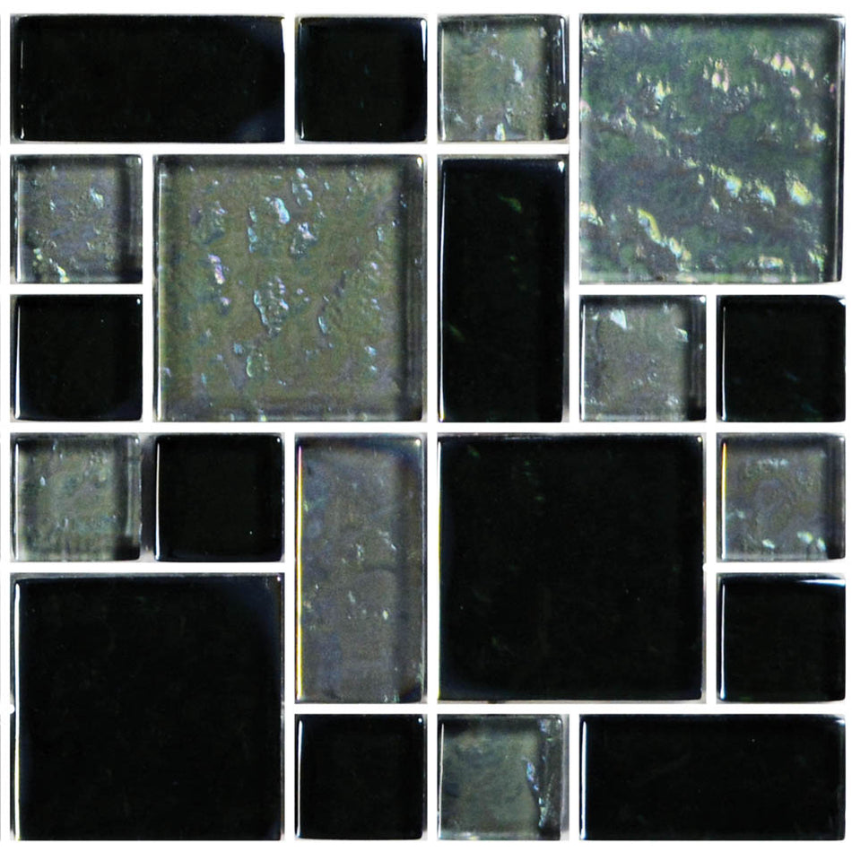 GLASS TILE - SLATE BLEND MIXED - GG8M2348K9