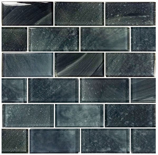 GLASS TILE - STRATUS GRAY 2" X 4" - GS84896B2