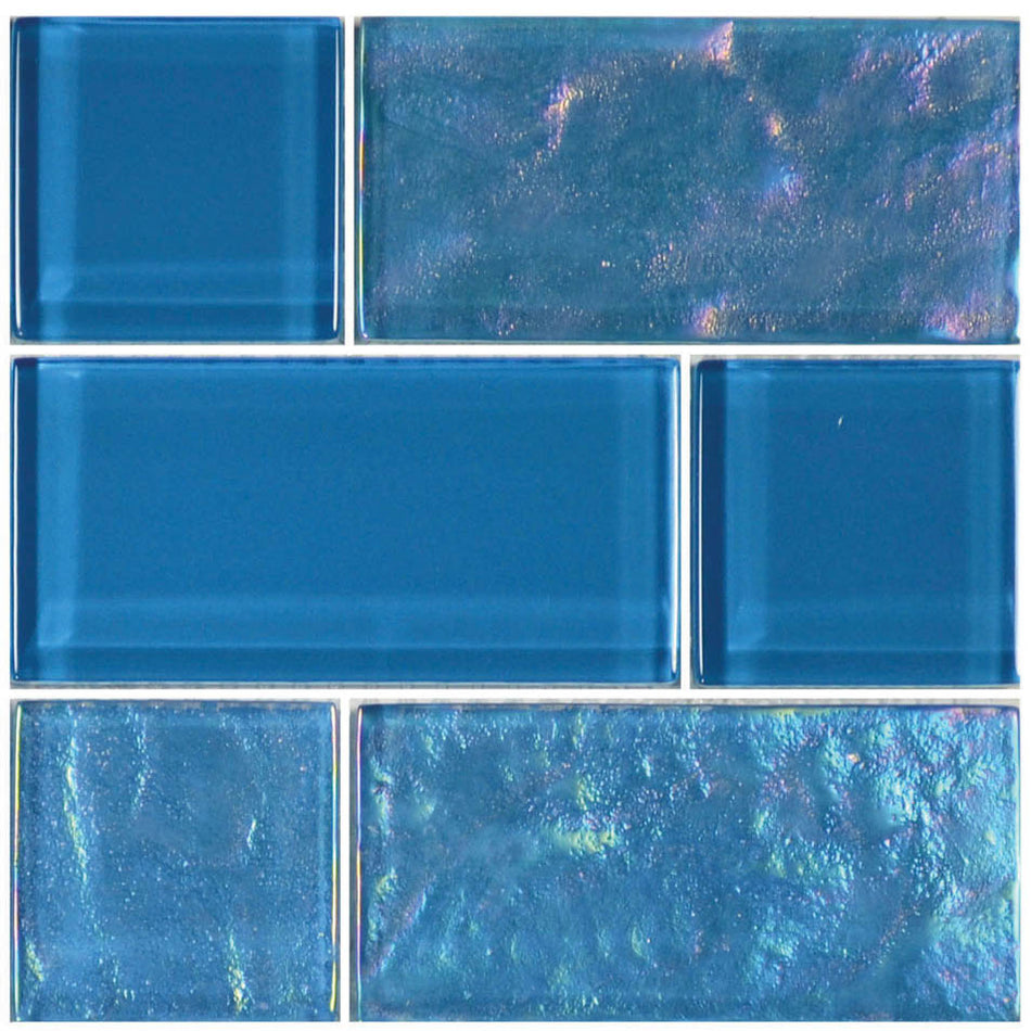 GLASS TILE - AZURE MIXED - GT8M4896B12