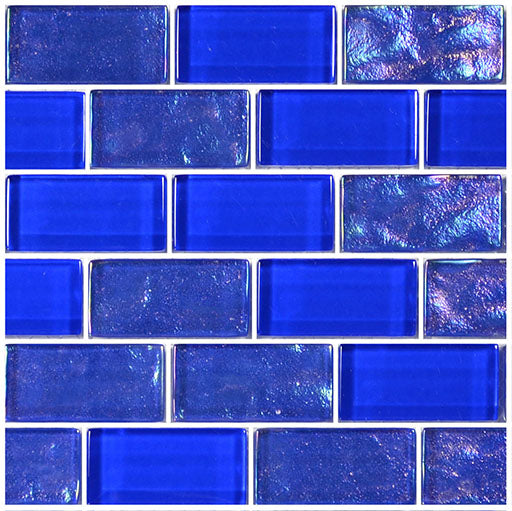 GLASS TILE - ROYAL BLUE MIXED - GT8M4896B9