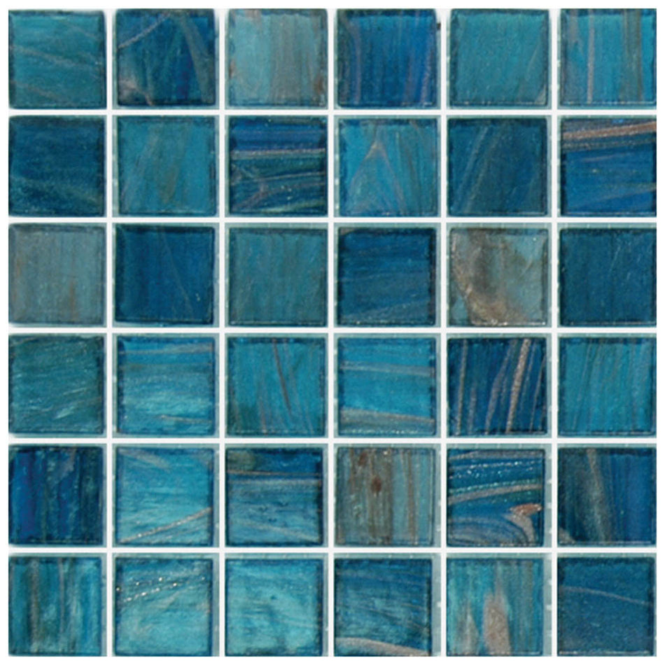 GLASS TILE - COBALT BLUE COPPER BLEND - GV42020B7