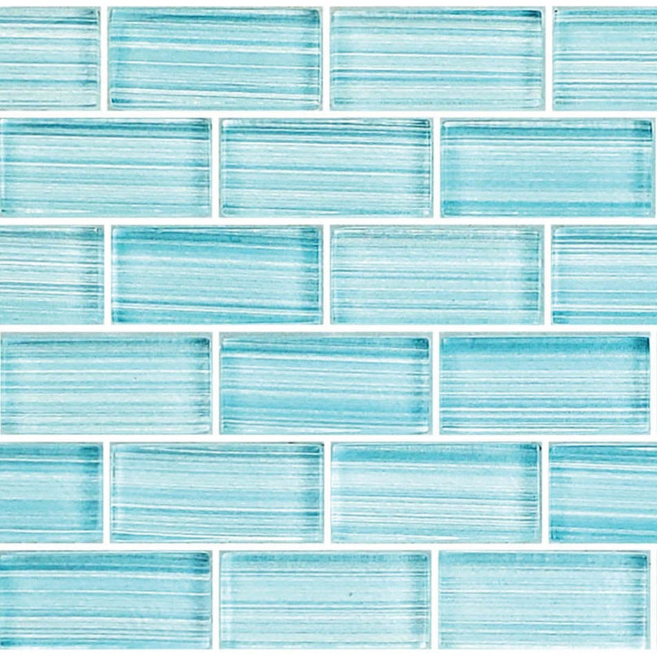 GLASS TILE SEAFOAM BLEND 1" X 2" - GW82348T10