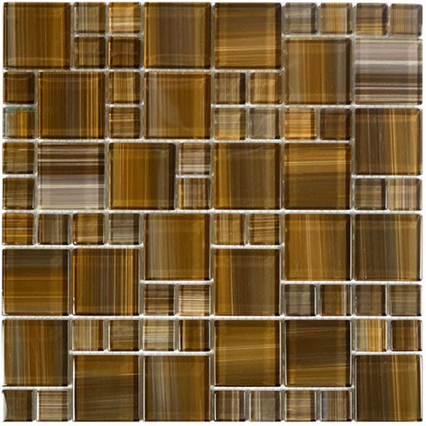 GLASS TILE - BROWN MIXED - GW8M2348N7