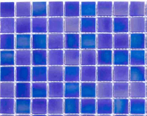 GLASS MOSAIC TILE 1" X 1" - DARK BLUE - IA377