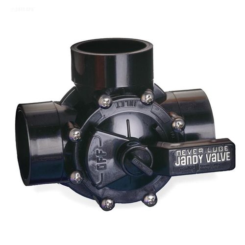 JANDY 3 WAY VALVE 1.5 X 2 NEVER LUBE-BLK - JDY-4715