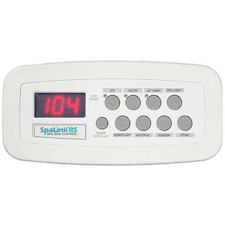 Jandy SpaLink RS 8-function digital spa remote control with 150ft cord and flush mount frame for professional pool contractor installations