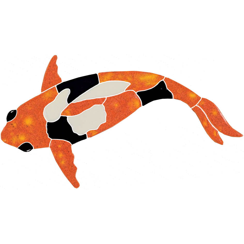 CERAMIC TILE FIGURES KOI FISH ORG-6"X11" - KFIORALS