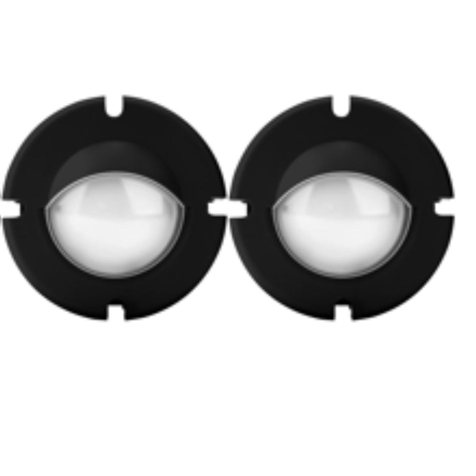 Jandy HydroCool Nichless Black Lens Cover Kit LENSCVRB with quarter-moon and half-moon covers for professional pool lighting installation