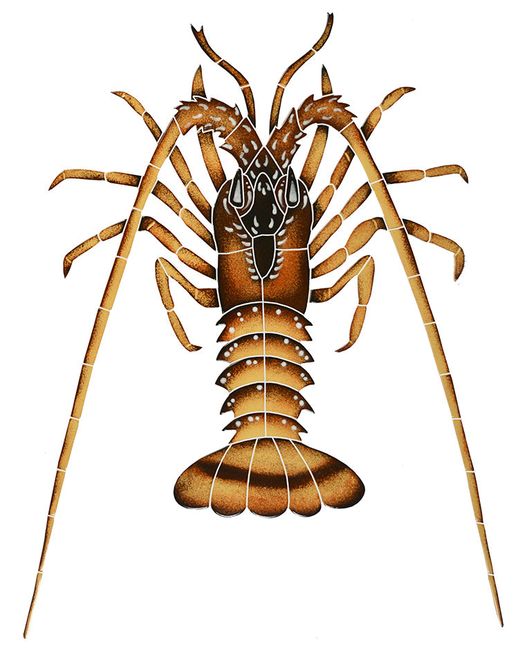 TILE FIGURE SPINY LOBSTER 24'' X 18'' - LOSBROM