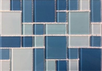 CRYSTAL GLASS TILE LIGHT BLUE MIXED - M4CBDHVV301