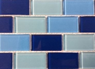 CRYSTAL GLASS TILE GREEN MIX - M4CHVV321