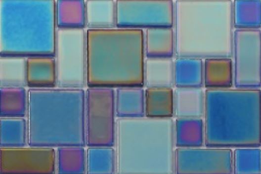 CRYSTAL GLASS TILE IRIDIUM MIX - NUMA - M4ECMVV314