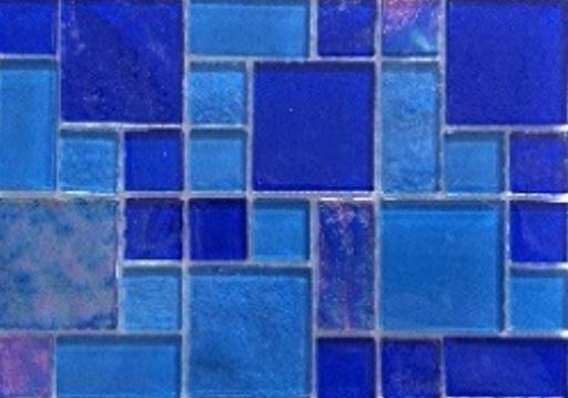 CRYSTAL GLASS TILE WATERCOLOR COBALTBLUE - M4ICTVV34