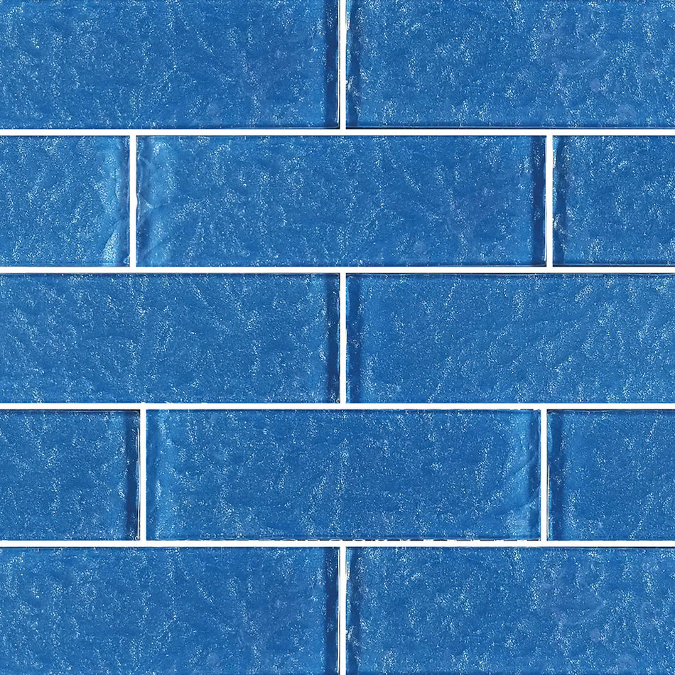 GLASS TILE BLUE 2" X 6" - MS826B1