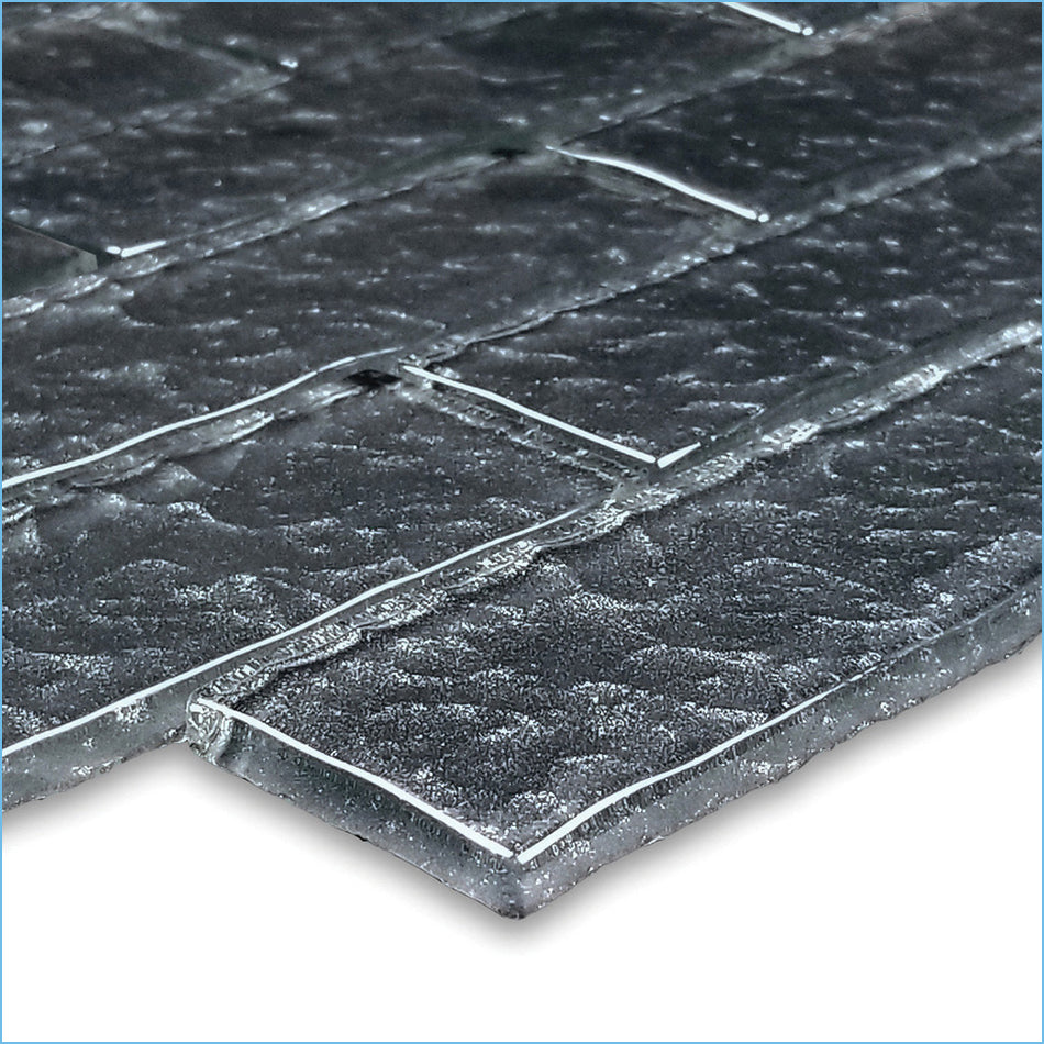 GLASS TILE BLACK - 2" X 6" - MS826K1