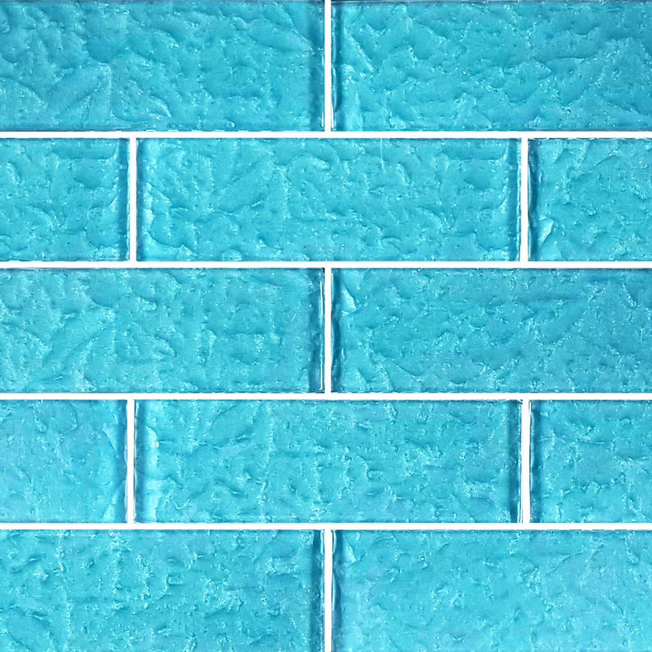 GLASS TILE TURQUOISE 2" X 6" - MS826T3