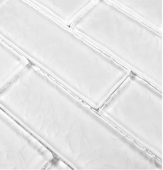 GLASS TILE 2" X 6" - WHITE - MS826W2