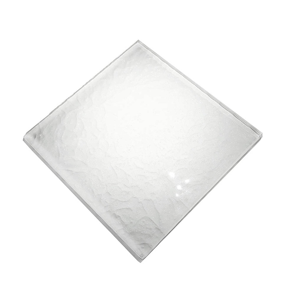 GLASS TILE WHITE - 6" X 6" (4 PER SHEET) - MS866W2