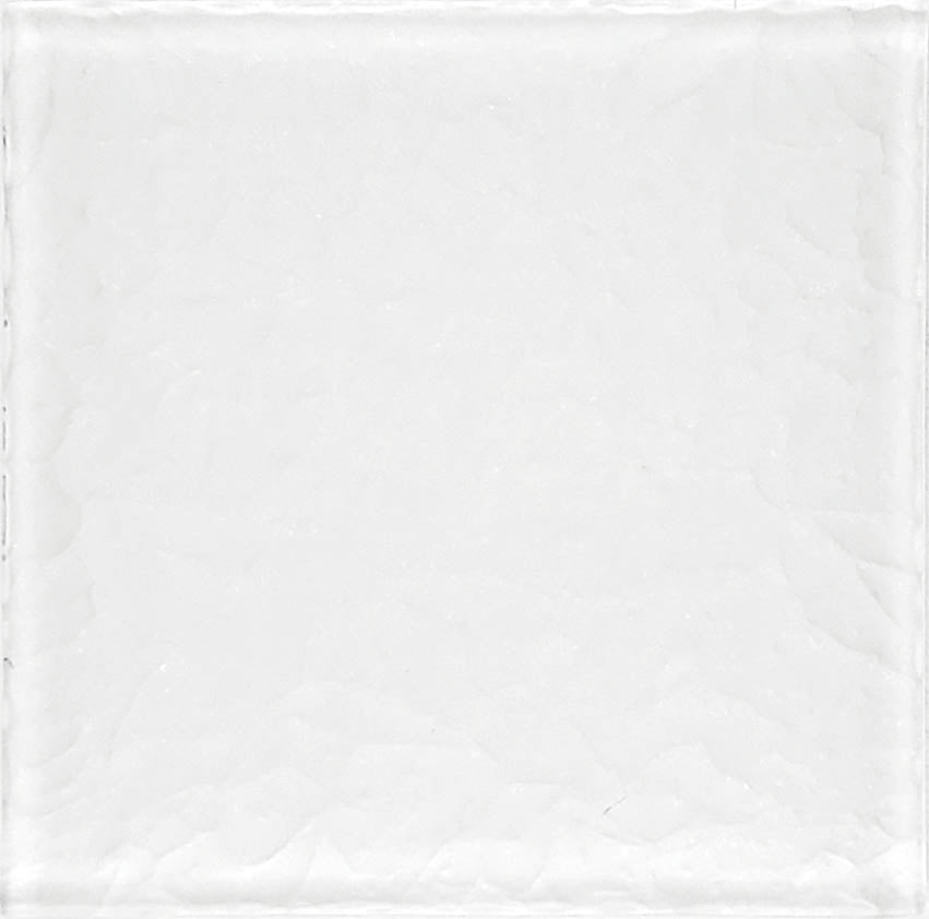 GLASS TILE WHITE - 6" X 6" (4 PER SHEET) - MS866W2