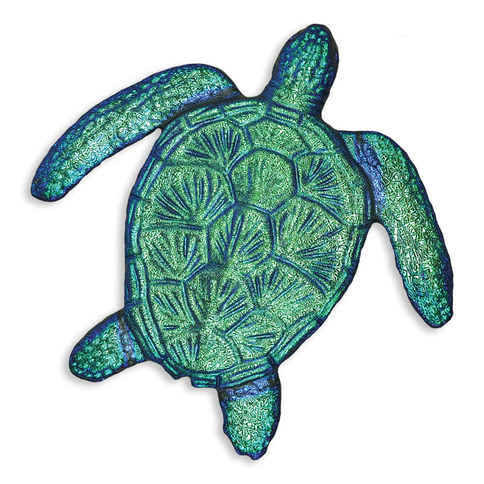 LOGGERHEAD TURTLE MOSAIC 6" - CARIBBEAN - MTLOCARB