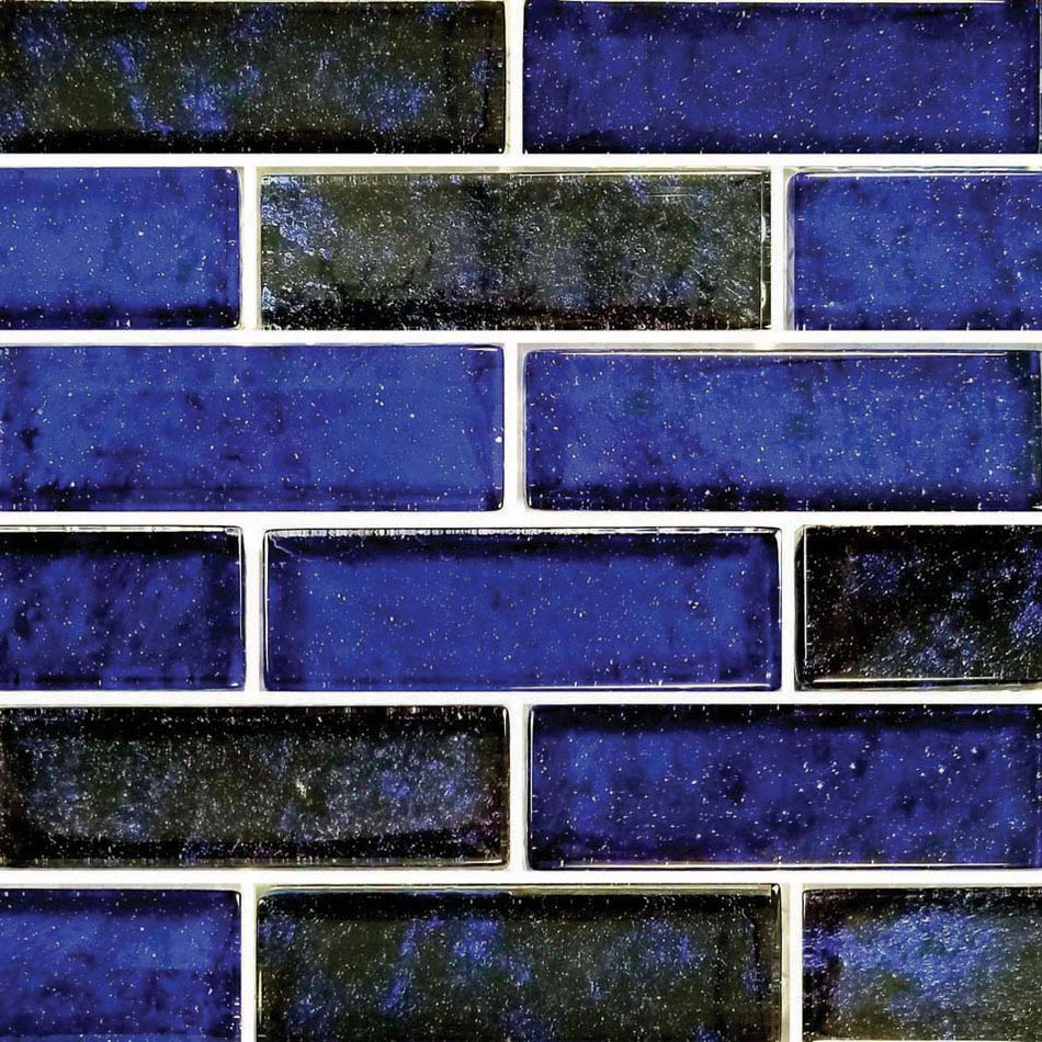 GLASS TILE COBALT BLACK 12" X 12" - NF613B22