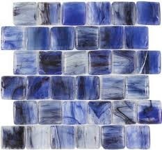 OCEAN GLASS HAWAIIAN BLUE TILE 2X2 - OG009CHBL1212