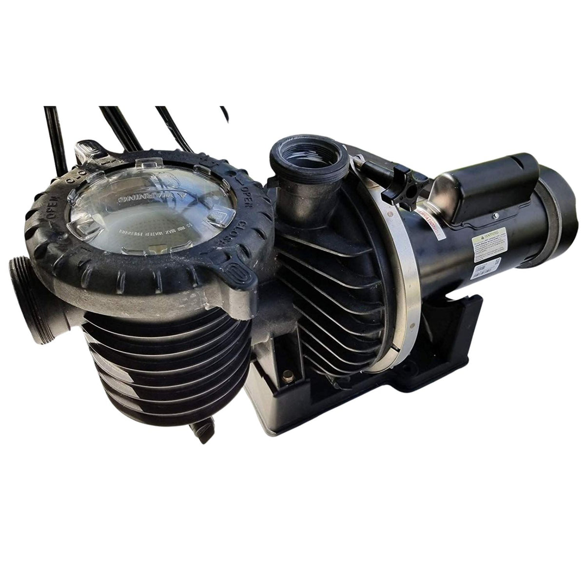 Pentair Max-E-Pro P6RA6G-207L 2HP single-speed pool pump with TEFC motor and quick-disconnect unions for professional pool contractors