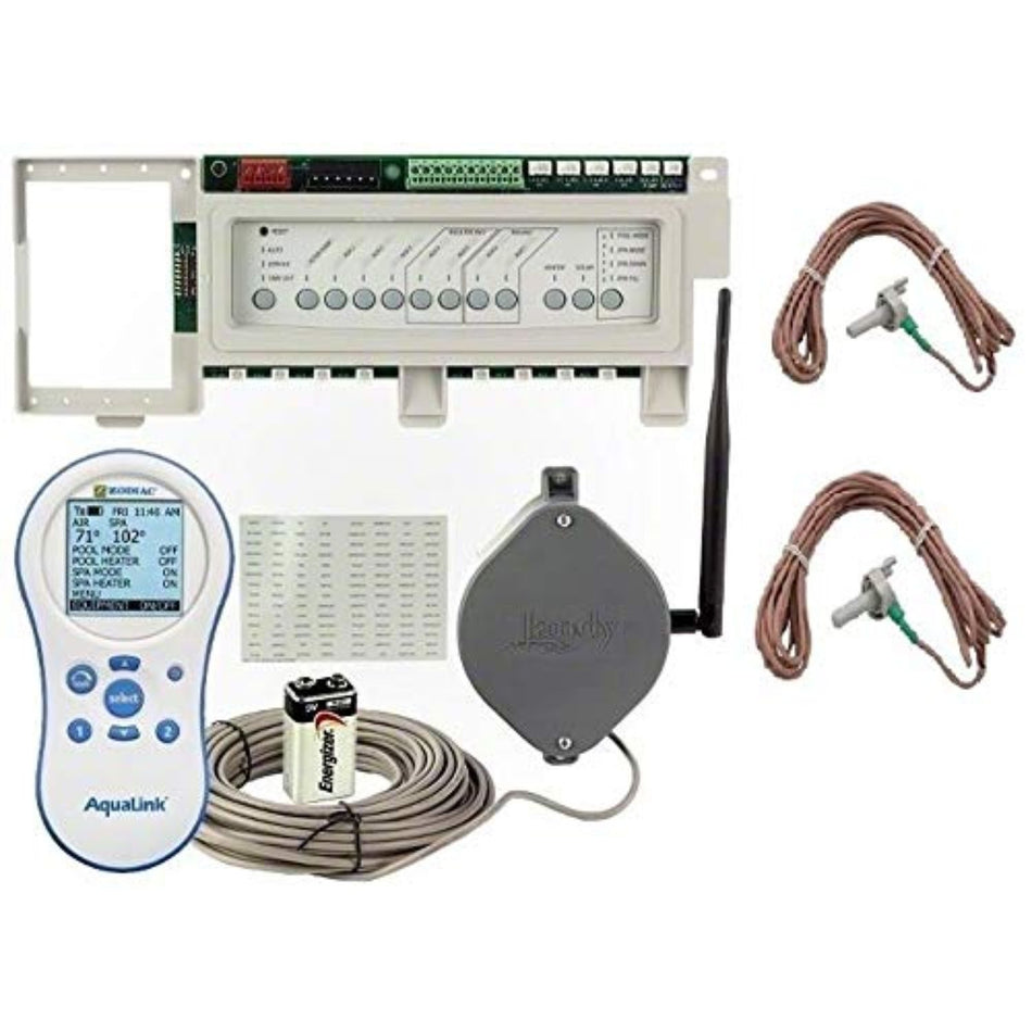 Jandy PDA-P4 AquaLink pool automation system with wireless remote control for professional pool contractors