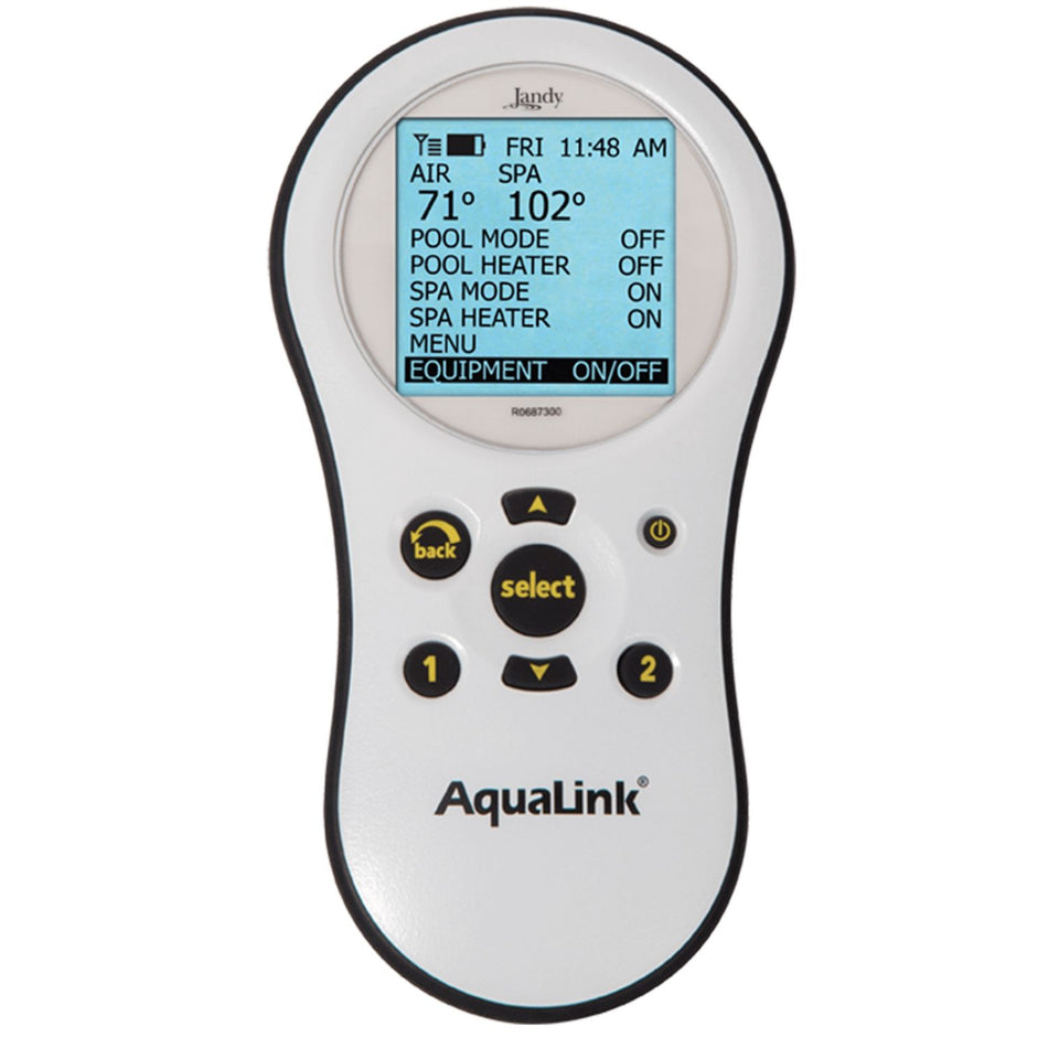 Zodiac PDA AquaLink PDA 8 wireless pool control system with handheld remote for professional pool contractor installations